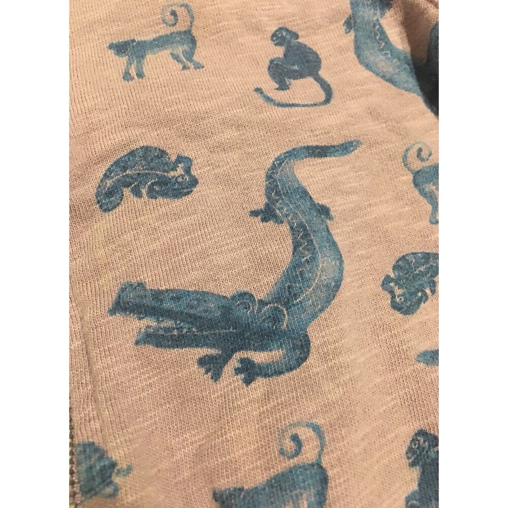 Zara Baby Boy Crocodile Print Hooded Jacket 18-24 Months Pink Blue Rare - Picture 3 of 4